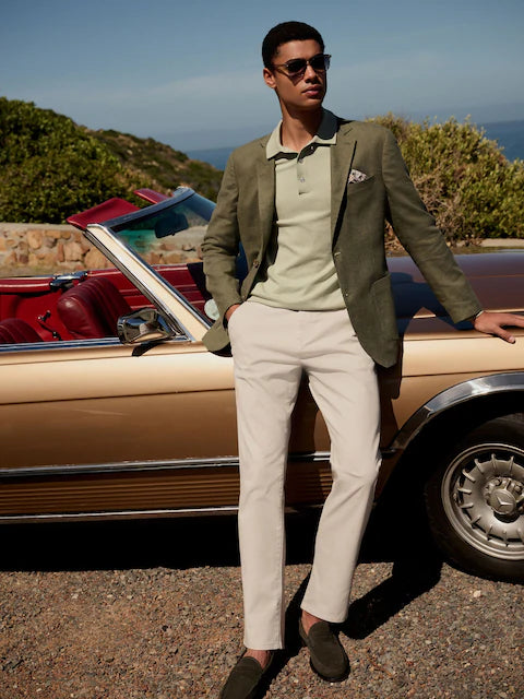 Textured Linen Blend Blazer