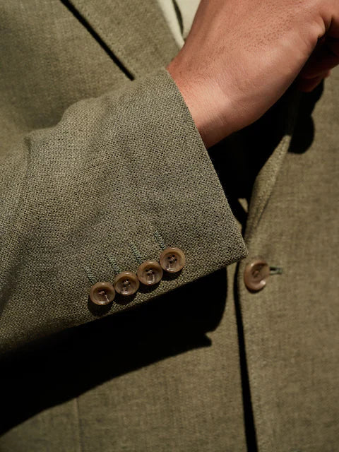 Textured Linen Blend Blazer