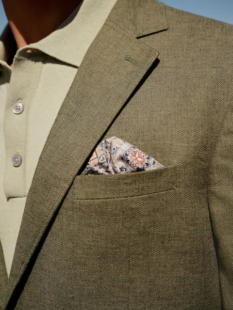 Textured Linen Blend Blazer