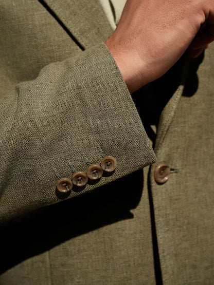 Textured Linen Blend Blazer